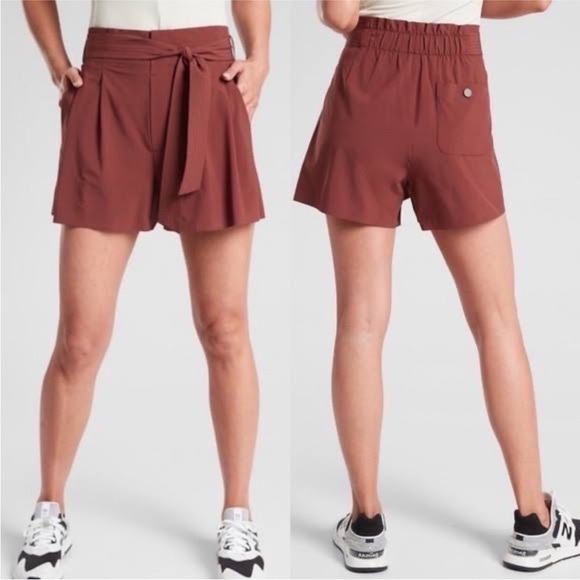Athleta Pants - Athleta Skyline Short II size 6 cognac brown